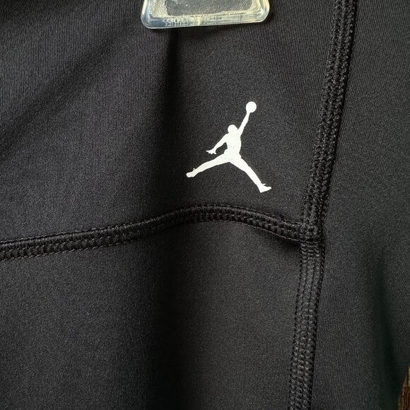 Like New Jordan Bold Black Tight Fit Leggings with Zip Back Pocket - Women's XXL - Picture 7 of 10